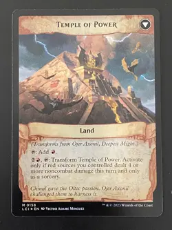 Foil Ojer Axonil, Deepest Might Temple of Power MTG Lost Caverns Of Ixalan NM - Image 2