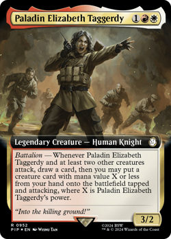 Paladin Elizabeth Taggerdy (Extended Art Surge 952) FOIL Fallout NM ABUGames - Image 1