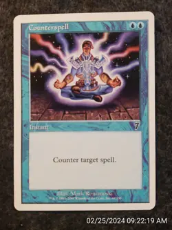 MTG Counterspell NM 7th Edition common blue instant Never played (DS3D1E1) - Image 1