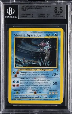 2001 POKEMON NEO REVELATION - UNLIMITED - RARE - HOLO SHINING GYARADOS BGS 8.5 - Image 1