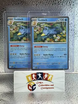 X(2) Golduck 008 Black Star Promos Mega Evolution Pokemon TCG - Image 1