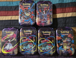 Pokemon Mega Evolutions Mega Heroes Mini Tins | Set Of 6 | Sealed Destined Rival - Image 1