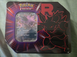 Pokemon TCG Factory Sealed Destined Rivals Team Rocket Tin - Image 1