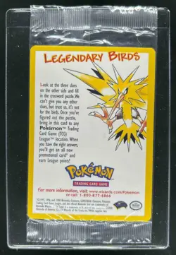 2000 Pokemon Promo Moltres Black Star Legendary Birds Sealed - Image 1
