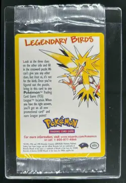 2000 Pokemon Promo Moltres Black Star Legendary Birds Sealed - Image 1