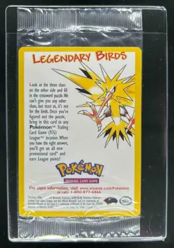 2000 Pokemon Promo Moltres Black Star Legendary Birds Sealed - Image 1