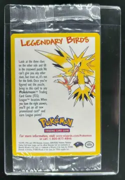 2000 Pokemon Promo Moltres Black Star Legendary Birds Sealed - Image 1