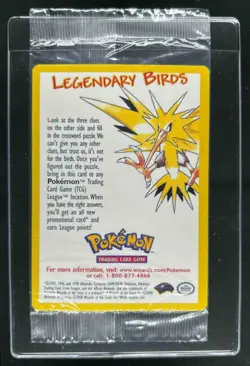 2000 Pokemon Promo Moltres Black Star Legendary Birds Sealed - Image 1