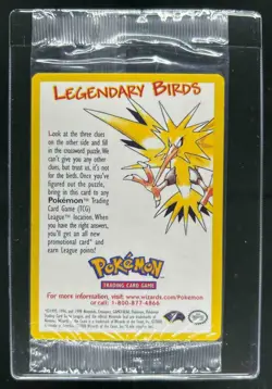 2000 Pokemon Promo Moltres Black Star Legendary Birds Sealed - Image 1