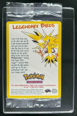 2000 Pokemon Promo Moltres Black Star Legendary Birds Sealed - Image 1