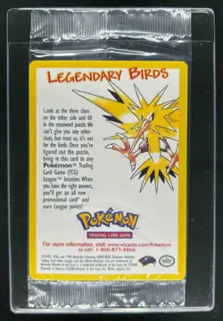 2000 Pokemon Promo Moltres Black Star Legendary Birds Sealed - Image 1