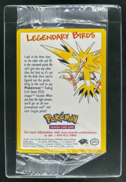 2000 Pokemon Promo Moltres Black Star Legendary Birds Sealed - Image 1
