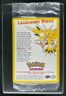 2000 Pokemon Promo Moltres Black Star Legendary Birds Sealed - Image 1