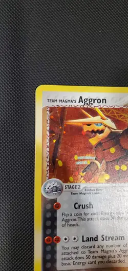 Pokemon Team Magma's Aggron Ex Team Magma vs. Team Aqua 7/95 Holo Rare 7/95 - Image 2