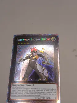 Evilswarm Exciton Knight 1st Edition Platinum Secret Rare RA04-EN212 Yu-Gi-Oh! - Image 2
