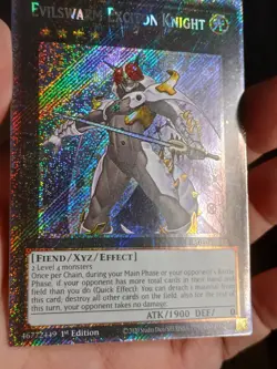 Evilswarm Exciton Knight 1st Edition Platinum Secret Rare RA04-EN212 Yu-Gi-Oh! - Image 3