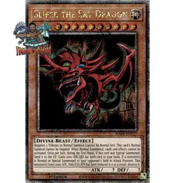 Yugioh 1x Slifer the Sky Dragon RA04-EN117 Quarter Century Secret Rare 1st Ed NM - Image 1