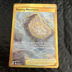 Pokemon TCG Stormy Mountains Evolving Skies Holo Card 232/203 Secret Rare - Image 1