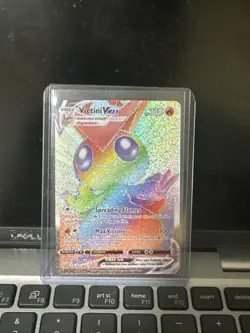 Victini VMAX 165/163 Battle Styles Rainbow Secret Rare 2021 Pokemon TCG Card - Image 1