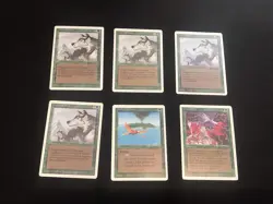 Mtg Revised Green Lot-64 Cards.birds Of Paradise,Gaea’s Liege.Played - Image 2