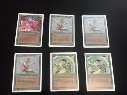 Mtg Revised Green Lot-64 Cards.birds Of Paradise,Gaea’s Liege.Played - Image 4
