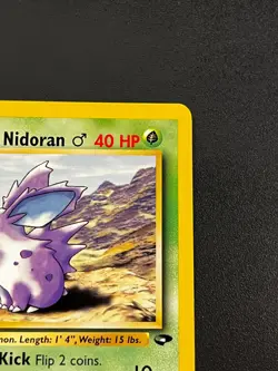 Giovanni's Nidoran 76/132 - Gym Challenge Vintage WOTC Pokemon TCG Card LP - Image 4