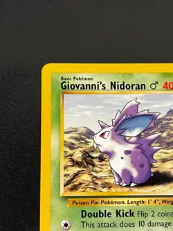 Giovanni's Nidoran 76/132 - Gym Challenge Vintage WOTC Pokemon TCG Card LP - Image 5
