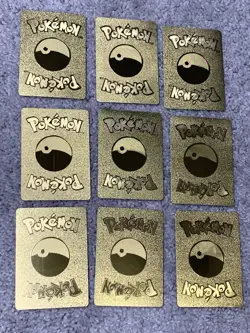 Set of 31 Pokemon Charizard,Dragonite,Snorlax+++ Gold Foil Fan Art Display Cards - Image 5