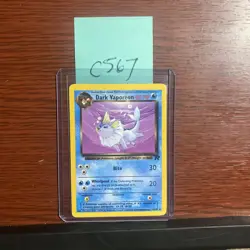 Dark Vaporeon 45/82 Team Rocket Regular Uncommon LP Vintage Pokemon Card c567 - Image 5