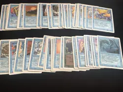 Mtg Revised Blue Card Lot-49 Cards. Vesuvan Doppleganger,Copy Artifact.Played - Image 1