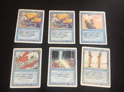 Mtg Revised Blue Card Lot-49 Cards. Vesuvan Doppleganger,Copy Artifact.Played - Image 2