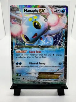 Pokemon Manaphy EX 32/122 BREAKpoint Holo Ultra Rare Card 2016 NM - Image 1
