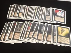 Mtg Revised Black Card Lot-51 Cards. Mind Twist,Royal Assassin. Cards Played - Image 1