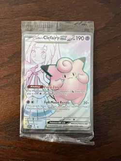 Lillie's Clefairy Ex SVP195 Pearl Black Star Promo Pokemon TCG Card NM Sealed - Image 1