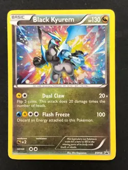 Pokemon Black Kyurem BW58 Promo Holo Rare LP/NM+ Trading Card Game - Image 1
