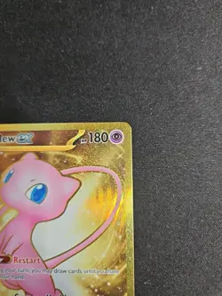 Mew ex 205/165 Scarlet & Violet 151 Gold Secret Rare Full Art Pokemon Card NM - Image 3