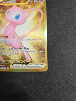 Mew ex 205/165 Scarlet & Violet 151 Gold Secret Rare Full Art Pokemon Card NM - Image 4