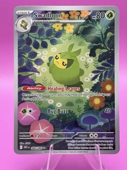 Pokemon TCG White Flare Swadloon Card IR 088/086 Holo English NM Condition - Image 1
