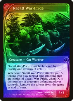 Nacatl War-Pride FOIL Future Sight PLD Green Uncommon MAGIC MTG CARD ABUGames - Image 1