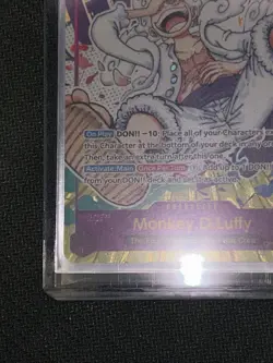 One Piece Monkey D Luffy OP05-119 SEC Alt Art Parallel ENGLISH Card - Image 2