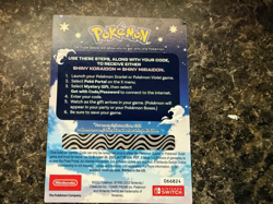 Shiny Koraidon Shiny Miraidon GameStop Code Card NOT SCRATCHED UNUSED NM - Image 2