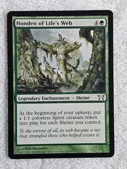 MTG Honden of Life's Web - Champions of Kamigawa (CHK) #213 Magic Card U NM - Image 1