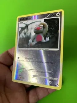 Slakoth 99/123 Mysterious Treasures Reverse Holo Pokemon Card LP+ - Image 4