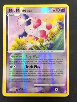 MR. MIME DPBP#140 - MP - SECRET OF THE LAKES Reverse Holo Mild 2007 POKEMON CARD - Image 1
