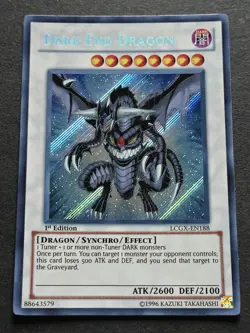 Dark End Dragon 1st Edition Secret Rare LCGX-EN188 Yu-Gi-Oh trading card - Image 2
