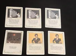 Mtg Revised White Card Lot-43 Cards. Armageddon,WrathofGod.Played - Image 2