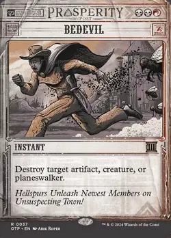 Bedevil - Showcase FOIL - Outlaws at Thunder Junction OTJ - NM - Image 1