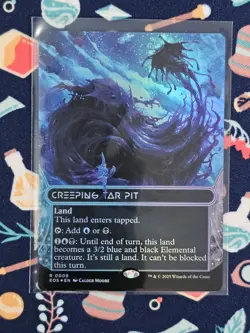 Creeping Tar Pit Borderless Foil 0009 EOS NM/MT [Edge of Eternities:MTG] - Image 1