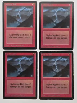 4x Lightning Bolt (CE) Collector's/International Edition - Image 1