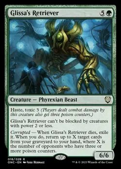 x1 Glissa's Retriever R MTG Commander: Phyrexia: All Will Be One M/NM, English - Image 1